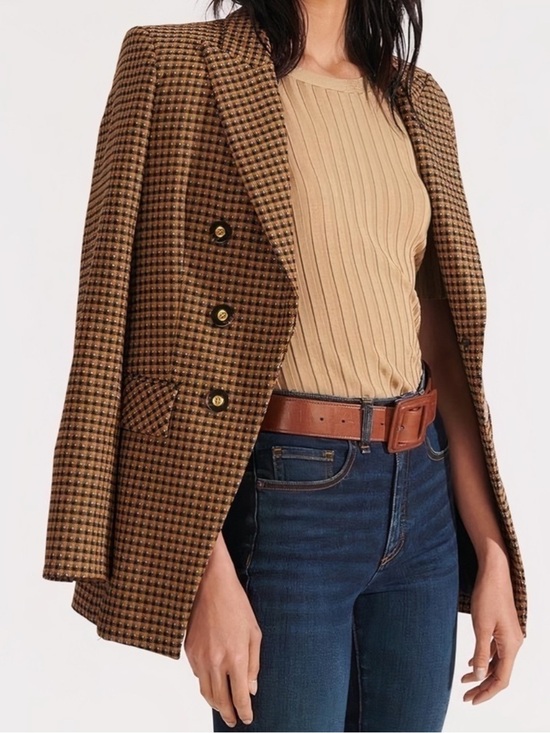 Veronica Beard Jackets & Blazers - Veronica Beard Dickey Plaid Double-Breasted Fortuna Blazer Jacket